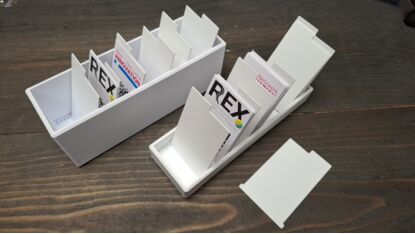 Visitenkarten-Magazin (Fächerbox)