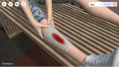 First Aid Training in AR (Augmented Reality): Wounds