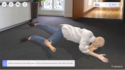 First Aid Training in AR (Augmented Reality): Malaise