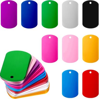 Alu Tag 5 × 2,9 cm