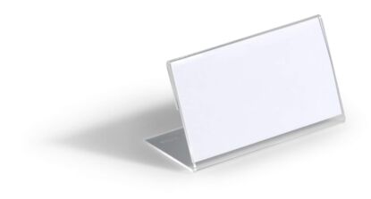 Tischnamensschild L-Aufsteller 52x100 mm Acryl