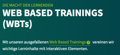 WEB BASED TRAININGS (WBTs)