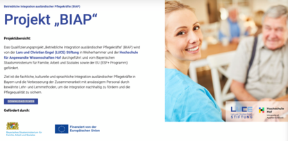 BIAP: Betriebliche Integration ausländischer Pflegekräfte (Projekt)