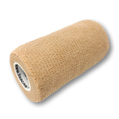 LisaCare Verbandsmaterial - 10cm x 4,5m - für Mensch & Tier - Beige