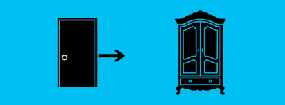 Kleiderschrank mit Schwebe oder Schiebetüren
