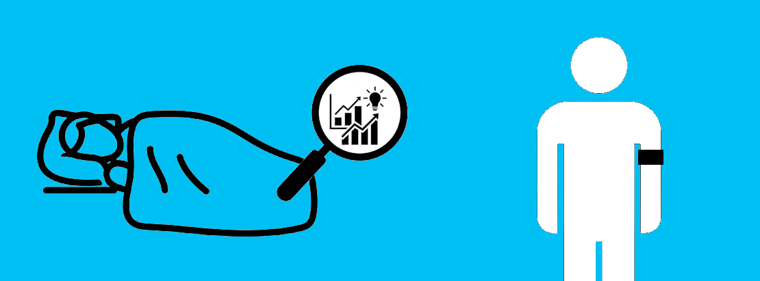 Schlaf-Anlayse-Oberarm