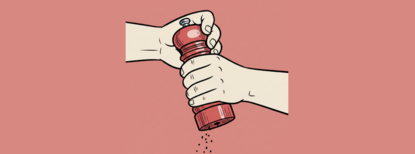 Schmerzen beim Pfeffer mahlen