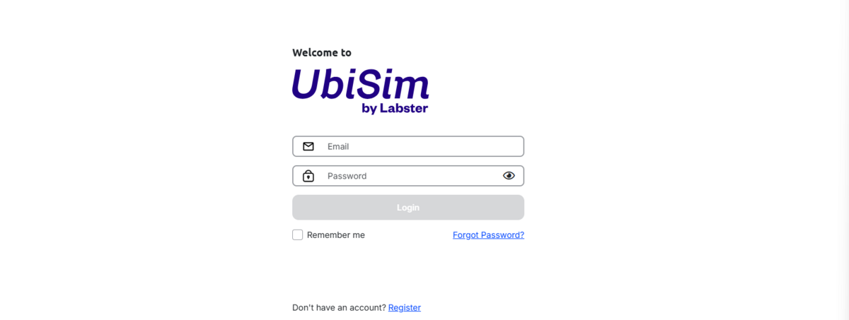 Ubisim Web Portal - Login und Grundlagen