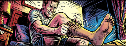 Stützstrumpf anziehen - Knie OP