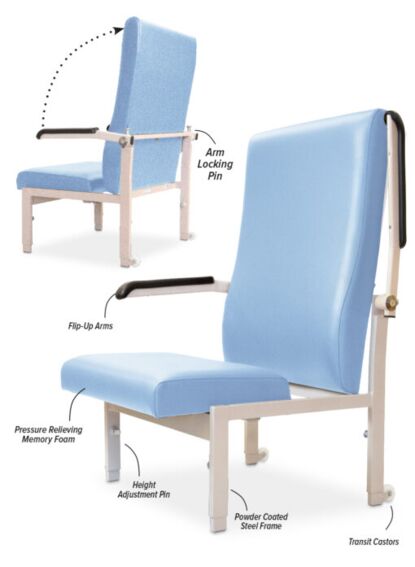 The Eliot Patient Chair – PLUS Flip Arm – Bariatric 5775