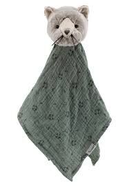 Schmusetuch Katze Lilly in grau, 34cm