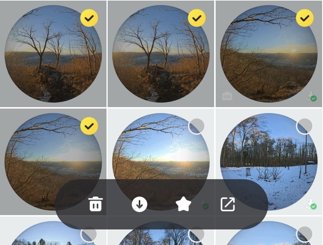 Insta360-App: Fotos Ansehen