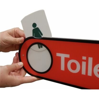 Interchangeable Toilet Sign