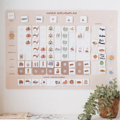 Familienwochenplaner A2 Neutral inkl. 525 Symbole