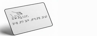 NFC-Karte taktil beschriften