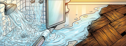 Wasserschaden - Dusche